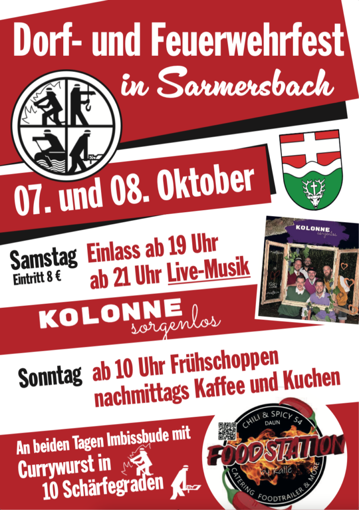 Dorf- und Feuerwerhrfest am 07. und 08. Oktober